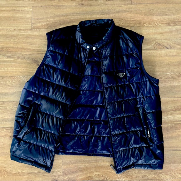 Blue Prada Vest - Picture 1 of 1